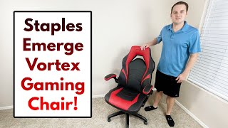 Staples Emerge Vortex Gaming Chair  Review [upl. by Nyrak965]