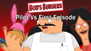 Bobs Burgers Pilot Vs First Episode Comparison [upl. by Esinahs]