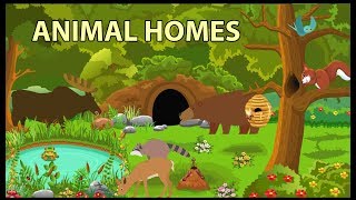 Animal Homes Vocabulary for Kids [upl. by Haisoj224]