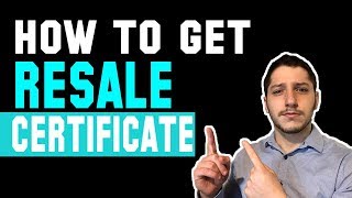 How To Get A Resale Certificate amp Tax Exemption For Wholesale Dropshipping [upl. by Nylzzaj479]