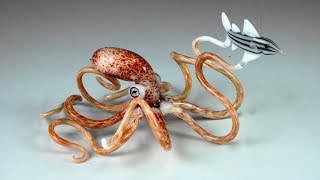 Introduction to Sculpting Borosilicate Glass  Octopus w Andrew Pollack [upl. by Einoj]