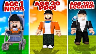 From Baby Noob To OLD MAN LEGEND  Roblox Age Simulator [upl. by Anitsud]