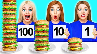 100 Food Layers Challenge by Multi DO Food [upl. by Avirt302]