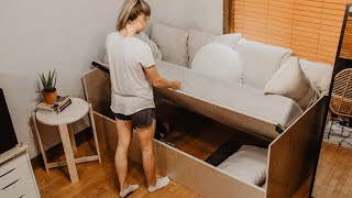 DIY Sofa Bed with Storage [upl. by Nagey]