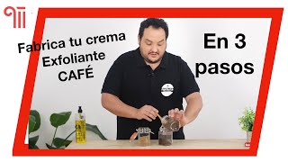 Cómo hacer Crema Exfoliante de CAFÉ en 3 pasos 🥣☕️ [upl. by Alyal]