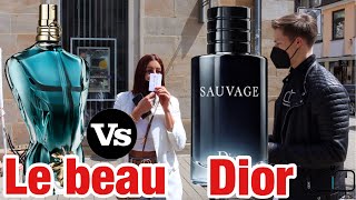 Dior Sauvage edt vs Jean Paul Gaultier le beau  fragrance test [upl. by Arella]