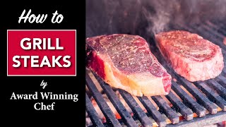 🔥 HOW to GRILL a STEAK 🥩 by MASTER CHEF [upl. by Shaughn]