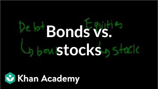 Bonds vs stocks  Stocks and bonds  Finance amp Capital Markets  Khan Academy [upl. by Asiaj]