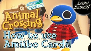 Animal Crossing New Horizons  How to use Amiibo Cards [upl. by Yasmin]