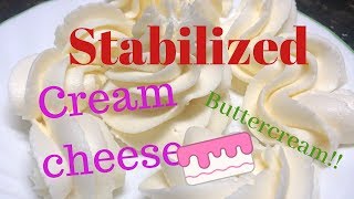 My Stabilized Cream Cheese Buttercream frosting [upl. by Wawro593]