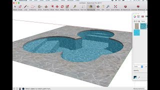 How to make a pool in SketchUp 3D modeling for everyone [upl. by Anay]