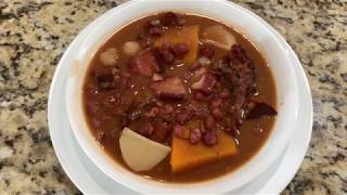 Potaje de Frijoles Colorados Cubano  Red Bean Soup Cuban Style [upl. by Ahkeber]