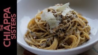 Creamy Mushroom Pasta  Chiappa Sisters [upl. by Ardyth]