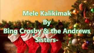 Mele Kalikimaka with Lyrics By Bing Crosby amp the Andrews Sisters [upl. by Mandler970]