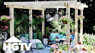 How to Build a Pergola  HGTV [upl. by Aramad]