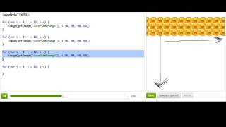 Nested For Loops  Computer Programming  Khan Academy [upl. by Ymmit186]