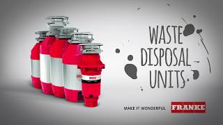 Franke Waste Management  Turbo Elite Waste Disposers  Installation  English [upl. by Champaigne]