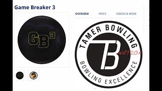 Ebonite GameBreaker 3 4 testers2 patterns by TamerBowlingcom [upl. by Frodina]