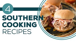 Full Episode Fridays Southern Favorites  4 Southern Cooking Recipes [upl. by Mehcanem]