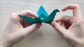 Origami traditionele kraanvogel [upl. by Kcirdneh]