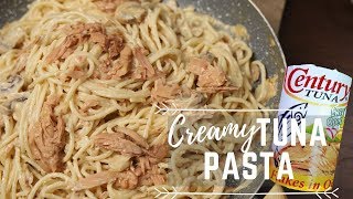 Creamy Tuna Pasta  Pasta Recipes  Pinoy Recipes [upl. by Mehalek]