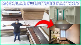 Modular Furniture Factory  HOW ITS MADE Interior Design Factory WALKTHROUGH and TOUR [upl. by Albert879]