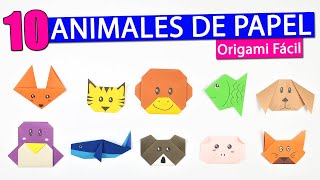 Las 10 FIGURAS de PAPEL en Origami más fáciles de hacer [upl. by Reilamag]