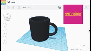 Modelado 3D con tinkercad 1  Taza [upl. by Llecram437]