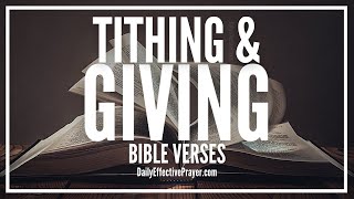 Bible Verses On Tithing and Giving  Scriptures About Giving Audio Bible [upl. by Kcirret198]