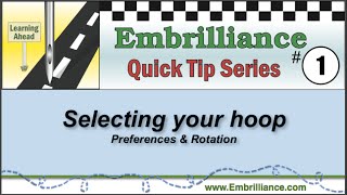 Embrilliance Quick Tip 1  The Hoop [upl. by Bianka706]