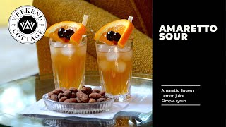 AMARETTO DISARONNO SOUR  Classic Cocktail [upl. by Beth874]