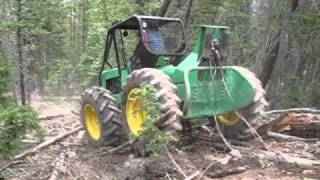 John Deere skidder 440 Extreme Logging [upl. by Anima]