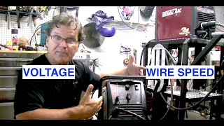 Mig Welding Basics part 3Setting Voltage and Wire Speed [upl. by Oahc246]