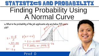 Finding probability using a normal curve  Prof D [upl. by Nidia]