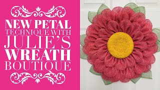 How to Make a Flower Wreath  New Petal  Wreath Tutorial [upl. by Nehpets]