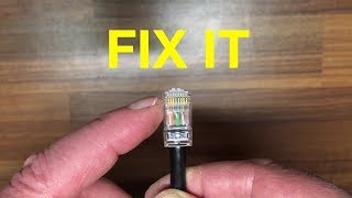 How to replace an RJ45 ethernet connector plug yourself [upl. by Nivle473]