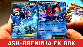 MEGA Pokemon Card  Opening a Pokemon Ash Greninja EX Box [upl. by Breban]