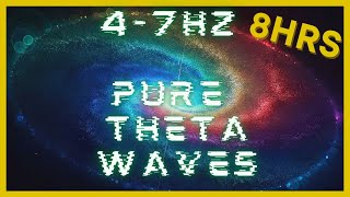 47hz PURE Theta Waves  432hz Base Frequency  Binaural Beats  CIA Hemi Sync  Astral Projection [upl. by Cheston]