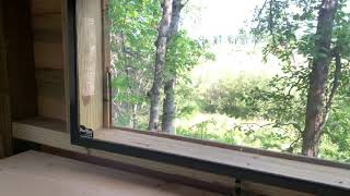 DIY Deer Blind Window Update [upl. by Gerrald]