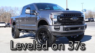 2021 Ford F250 Covert Edition Carbonized Gray Lariat Sport Review Leveled on 37s [upl. by Uchish757]