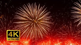 Colorful Firework with Sounds Screensaver 4K UltraHD [upl. by Ehcram]