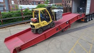 Thorworld Industries  Container Loading Ramp  Yardramp [upl. by Blakeley]