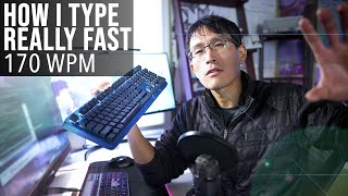 How I Type REALLY Fast 170 Words Per Minute exGoogle programmer [upl. by Daenis830]