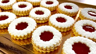 LA MEILLEURE RECETTE DE SABLÉS À LA CONFITURE [upl. by Anahpets]