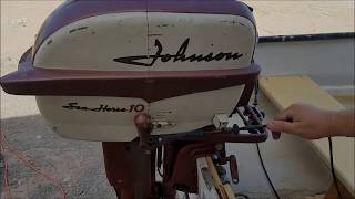 Connecting Older Johnson  Evinrude Shift and Throttle Cables [upl. by Zeena41]