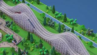 Parkitect  Classic Racing Wooden Coaster [upl. by Eng]