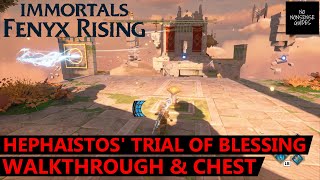 Immortals Fenyx Rising Hephaistos Trial of Blessing Walkthrough amp Chest Location  A New God DLC [upl. by Carmena]