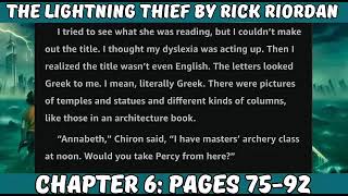 The Lightning Thief by Rick Riordan Chapter 6 Audiobook [upl. by Zena127]