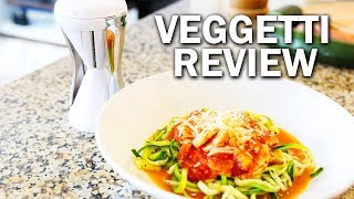 Veggetti Review  Spiral Vegetable Slicer [upl. by Anailuj543]