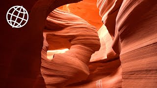 Antelope Canyon Arizona USA Amazing Places 4K [upl. by Ecinrahs]